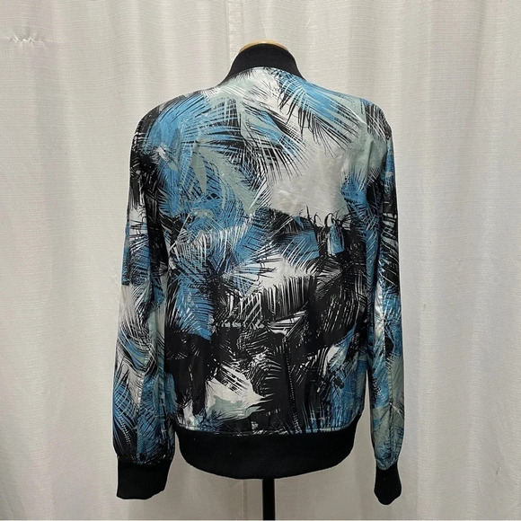 GUESS Venice Island Tropical Bomber Jacket sz LG - Picture 12 of 16